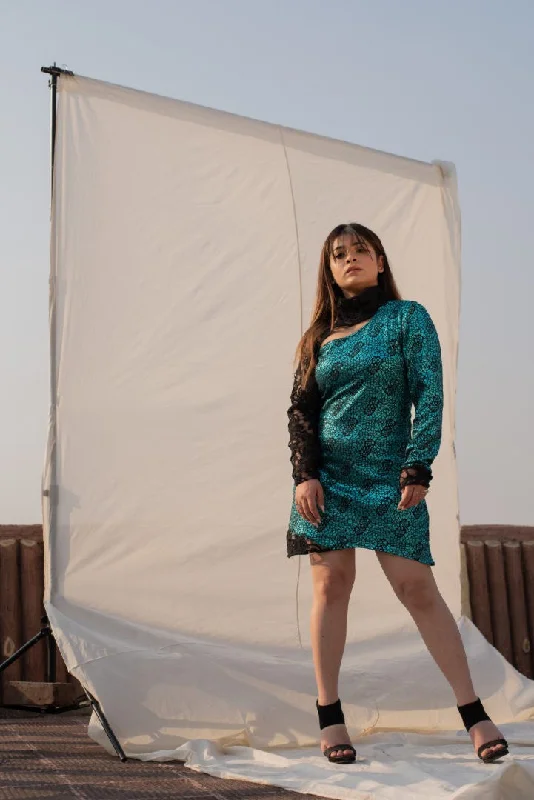 Women's Crochet Glitter Dress - Khumaar- Shuchi Bhutani