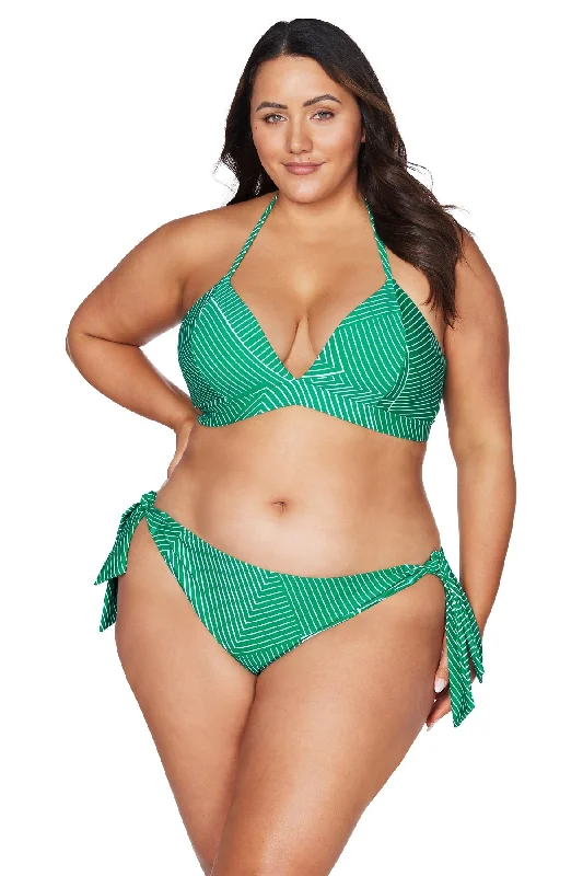 Artesands Linear Perspective Tie Side Bikini Pant Sports bikini, Activewear, Comfortable, Trendy