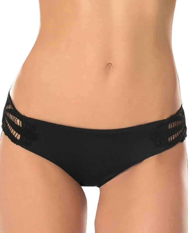 Becca by Rebecca Virtue Sunburst Crochet Tab Side Hipster Bikini Bottom Tie-side bikini, Adjustable fit, Comfortable, Sexy