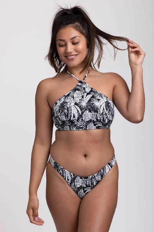 Kelia Smocked Bikini Bottom - Tropicana Polka dot bikini, Retro style, Fun, Trendy