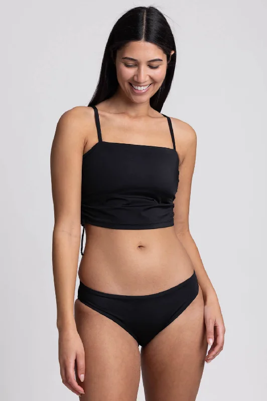 Valle Bikini Bottom - Black High-neck bikini top, Sexy, Trendy, Fashionable