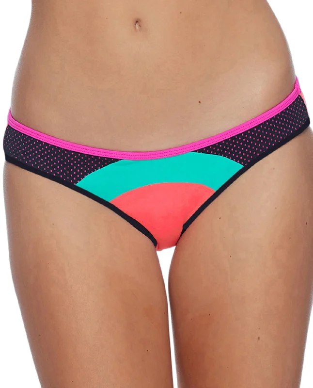 Body Glove Borderline Surfrider Full Coverage Bikini Bottom Back tie bikini top, Adjustable, Trendy, Sexy