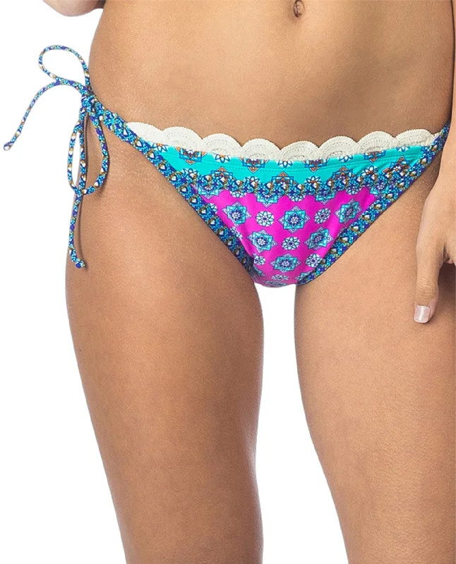 Hobie Mix It Up Crochet String Side Tie Bikini Bottom Bikini with tie sides, Adjustable, Comfortable, Trendy