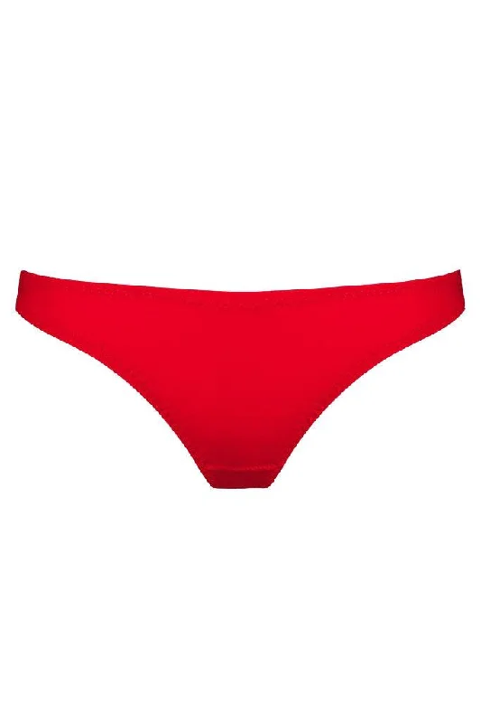 Laura red slip bikini bottom Bikini with ties, Sexy, Comfortable, Trendy