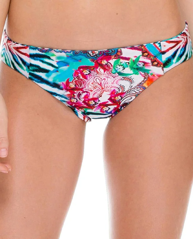 Luli Fama Full Coverage Bikini Bottom Lace-up bikini, Trendy, Chic, Sexy