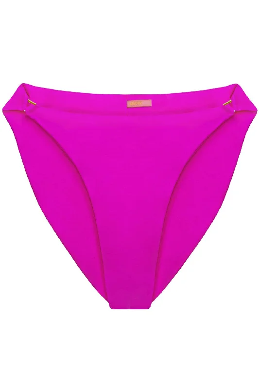 Radiya Fuchsia high waisted bikini bottom Side tie bikini bottom, Adjustable, Sexy, Comfortable