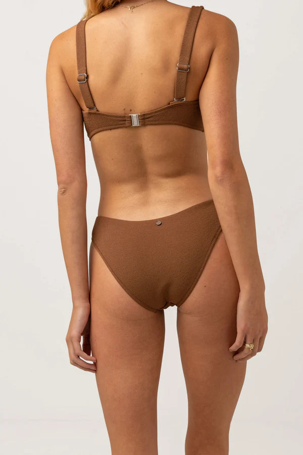 RHYTHM Women's Avoca Holiday Bikini Bottoms Chocolate Adjustable bikini, Custom fit, Comfortable, Sexy
