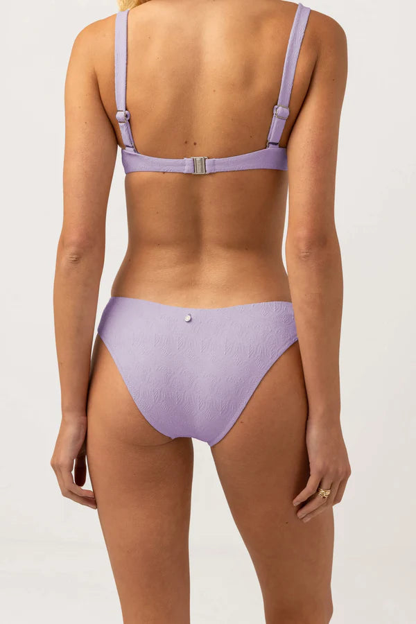 RHYTHM Women's Ritual Paisley Holiday Bikini Bottom Lilac Wire bikini, Supportive, Comfortable, Sexy
