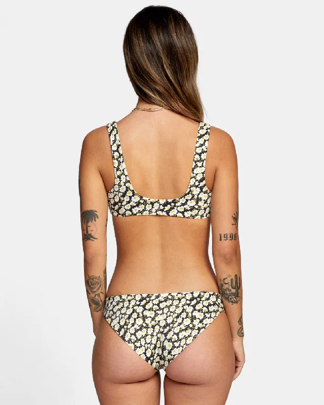 RVCA June Bloom Reversible Bikini Bottom Women's RVCA Black Minimalist bikini, Sleek, Chic, Trendy