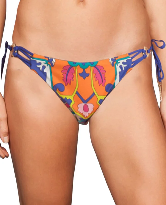 Trina Turk Tapestry Tie Side Hipster Bikini Bottom Knit bikini, Comfortable, Trendy, Chic