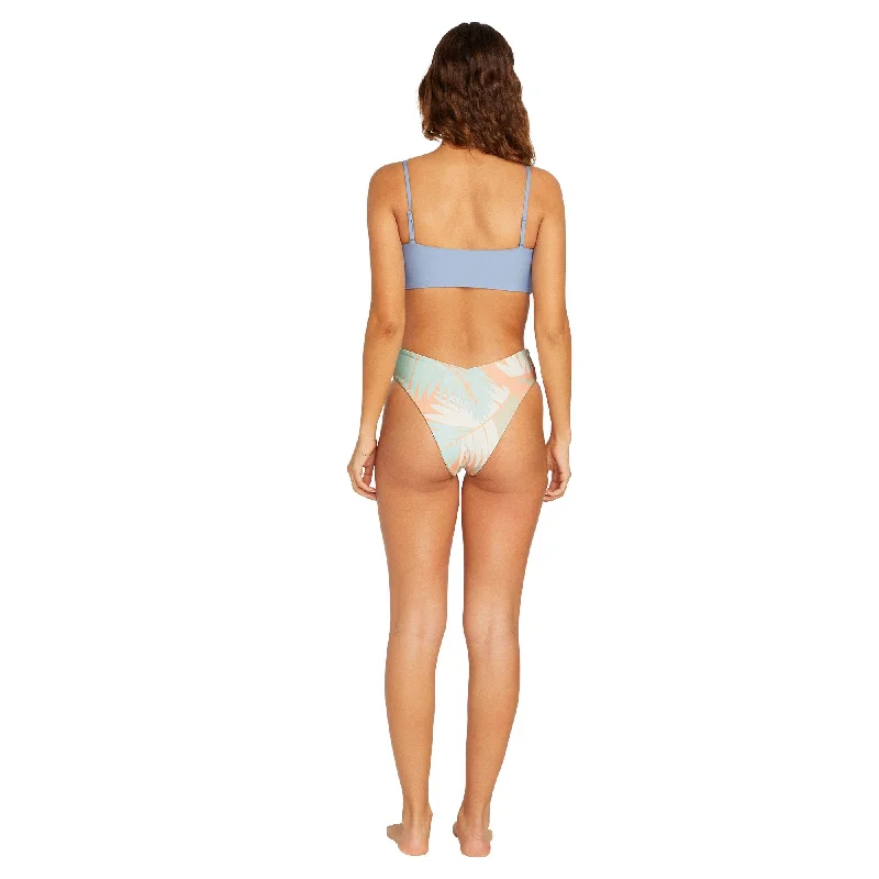 VOLCOM Women's Palm Shell Retro Bikini Bottom Melon Animal print bikini, Bold design, Sexy, Trendy